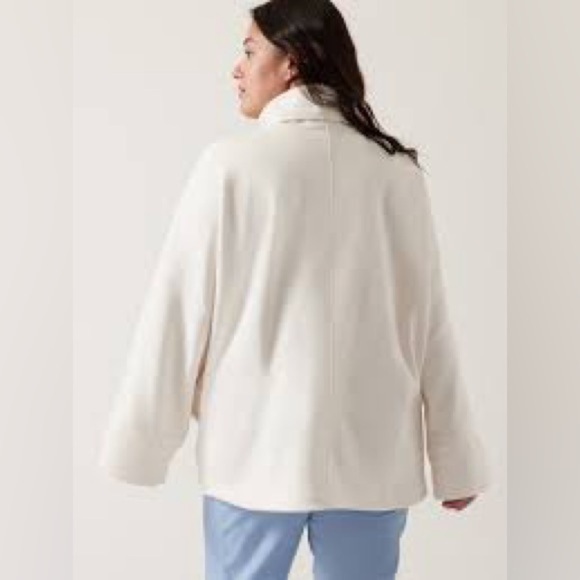 Athleta cozy karma funnel neck sweatshirt magnolia white women’s size XS - Picture 2 of 9